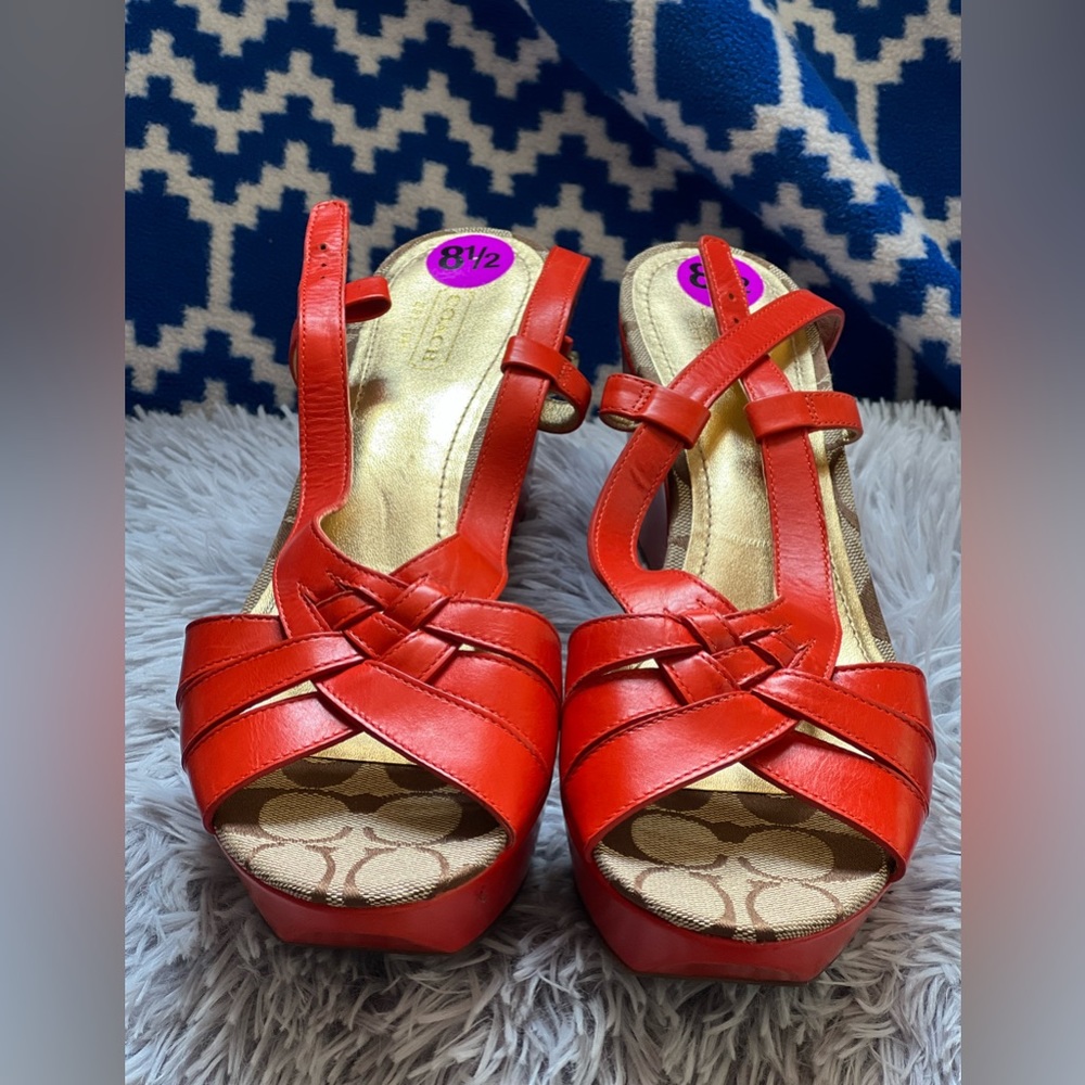 Coach wedge heels